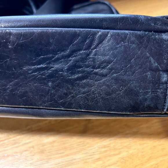 Womens Porter Yoshida & Co Japan Black Leather Messenger Laptop Briefcase Bag - Picture 14 of 16